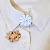 Cufflinks, shirt buttons, diy floral button covers, ins button covers with accessories, exquisite and fashionable suit shirts Specification image